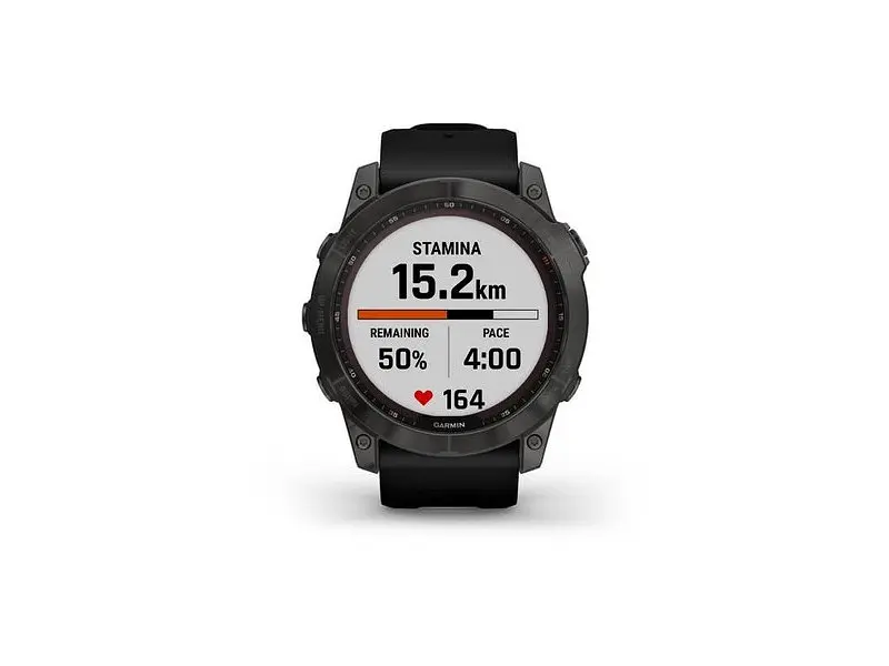 Смарт-годинник Garmin Fenix 7X Sapphire Solar Carbon Gray DLC Titanium with Black Band (010-02541-10/11) - фото 6