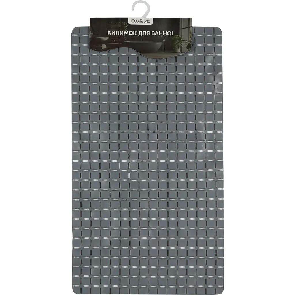 Килимок для ванної Eco Fabric Мозаїка 69х38 см сірий (6938-001) - фото 3