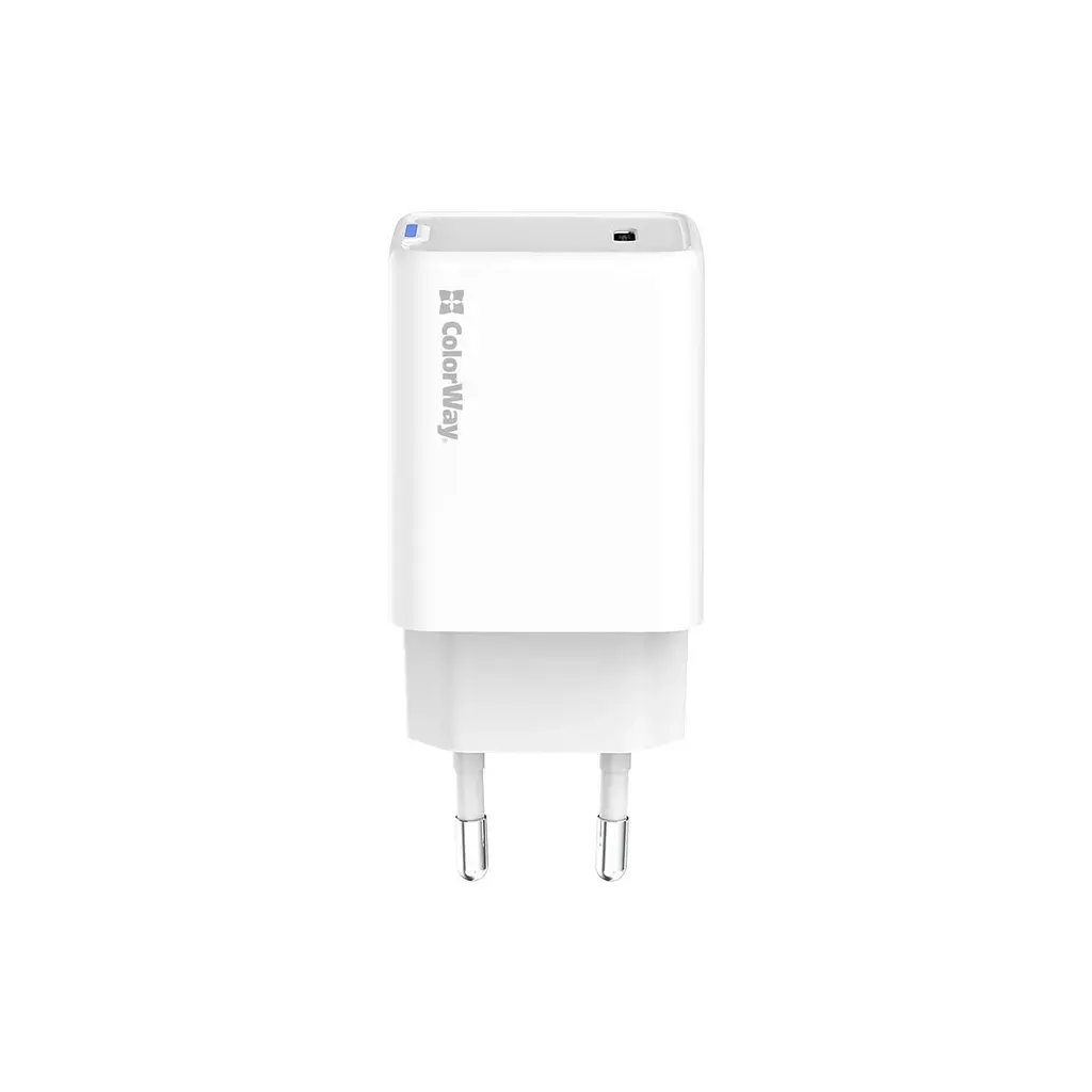Зарядний пристрій ColorWay GaN Mini 45W PD Port PPS USB-C white (CW-CHS057PD-WT) - фото 2