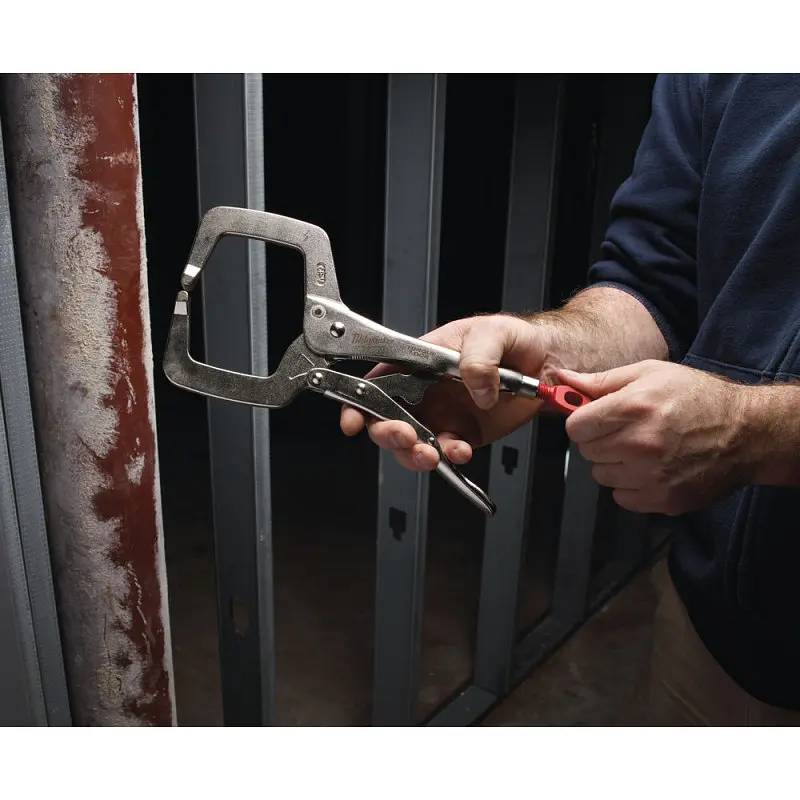 Затискач-струбцина тип С Torque Lock MILWAUKEE, 90х90мм (нерухомі губки), 280мм - фото 4