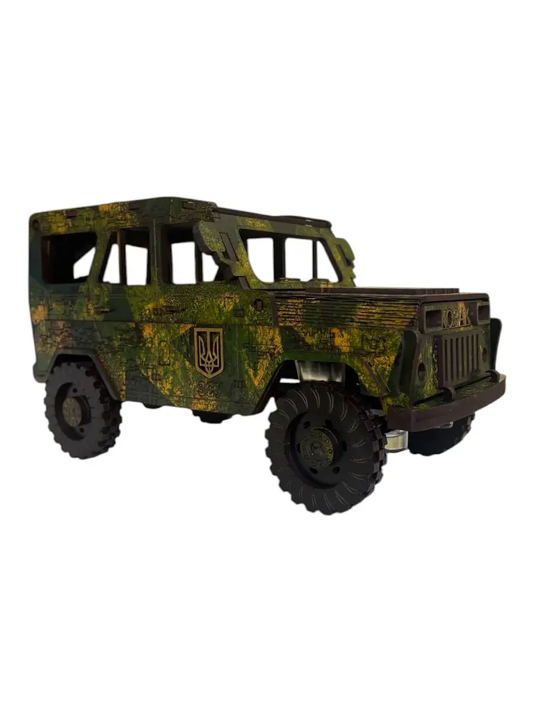 Подарунковий Міні Бар машина Козак 33x18x16.5 см 4 чарки - фото 5