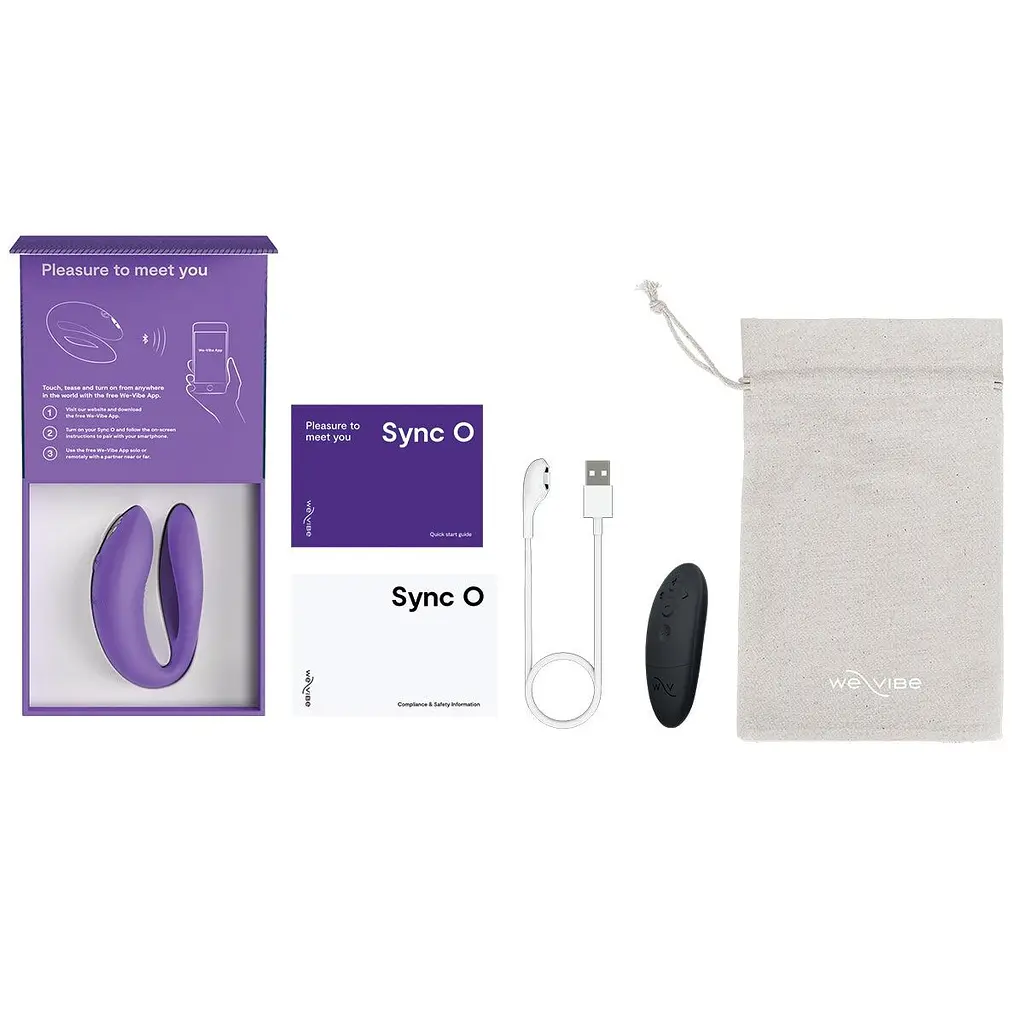 Смарт-вібратор для пар We-Vibe Sync O Light Purple, пульт ДК - фото 8
