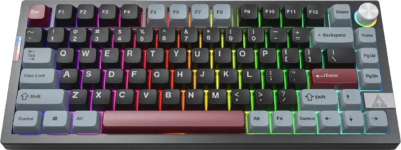 Клавіатура бездротова Montech MKey PRO Brown Switch RGB Black (MKPRO75FB) - фото 2