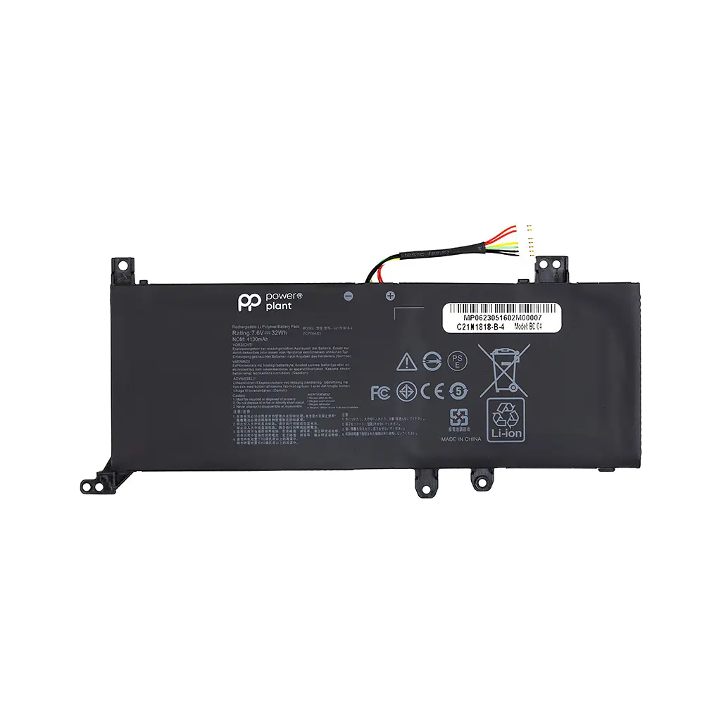 Акумулятор до ноутбука PowerPlant ASUS VivoBook 14 X412FJ (C21N1818) 7.6V 4130mAh (NB431540)