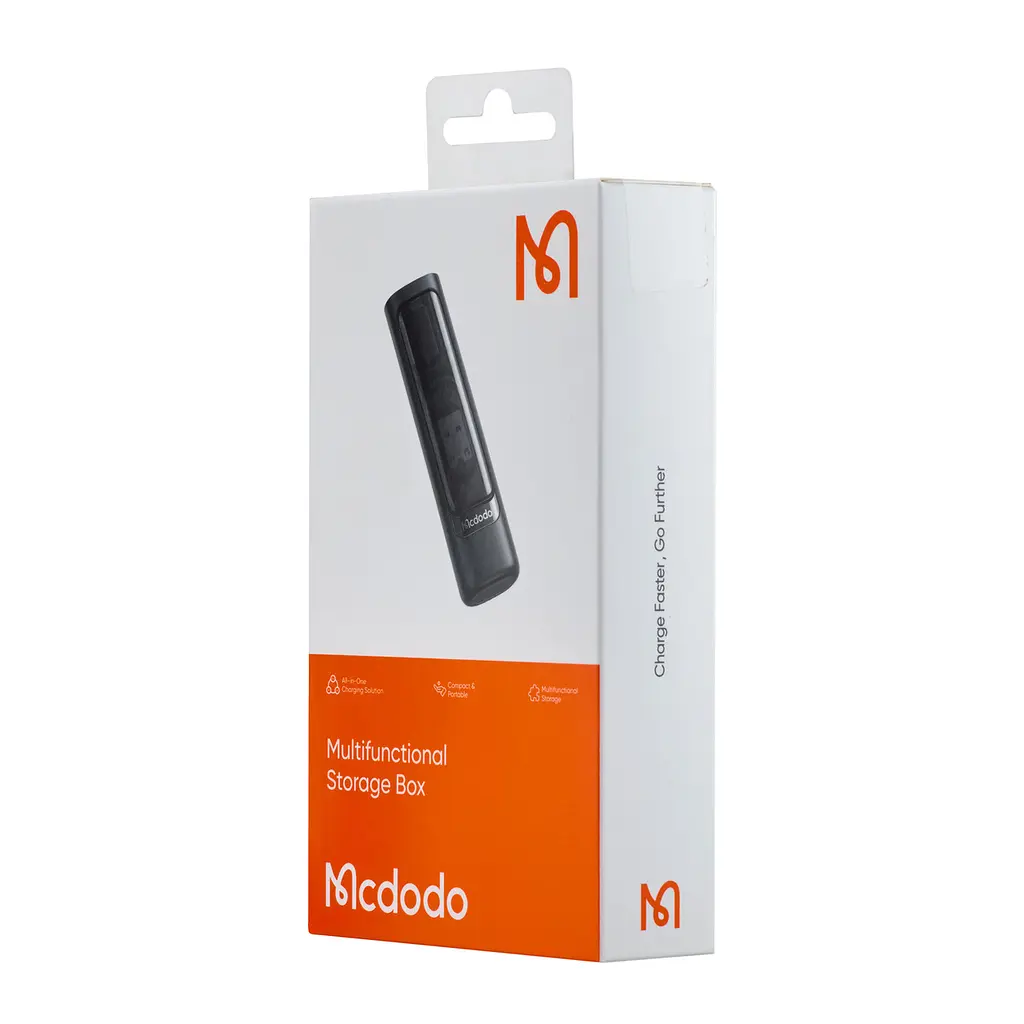 Набір дорожній адаптерів і кабелів 9 в 1 McDodo Multifunctional Storage Box WF-1720 Чорний - фото 2