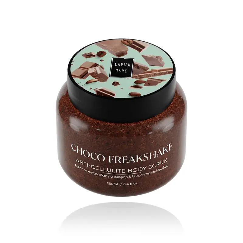 Скраб для тіла антицелюлітний LAVISH CARE BODY SCRUBS - CHOCO FREAKSHAKE шоколад з кавою, 250 мл - фото 2