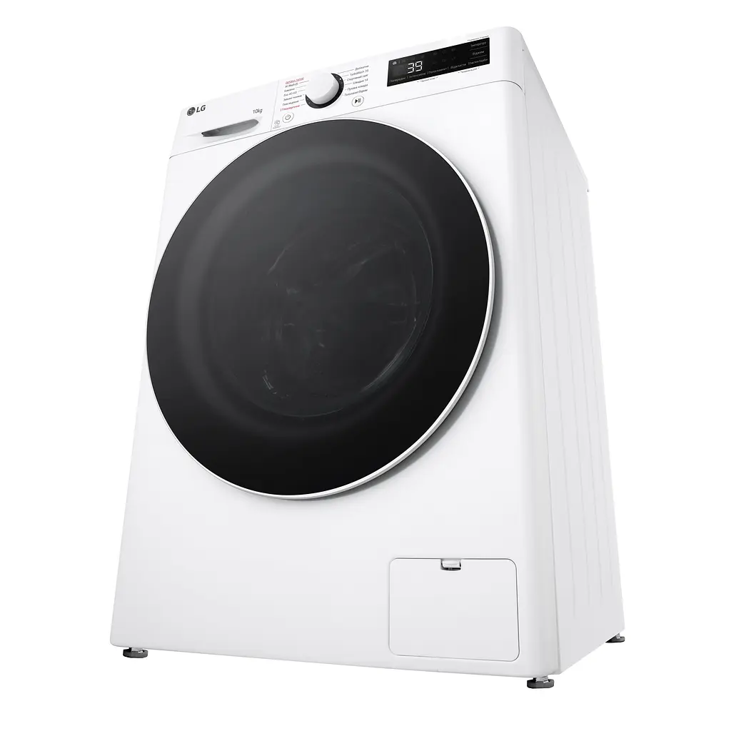 Пральна машина LG фронтальна, 10кг, 1400, A, 57см, дисплей, пара, інвертор, білий - фото 9