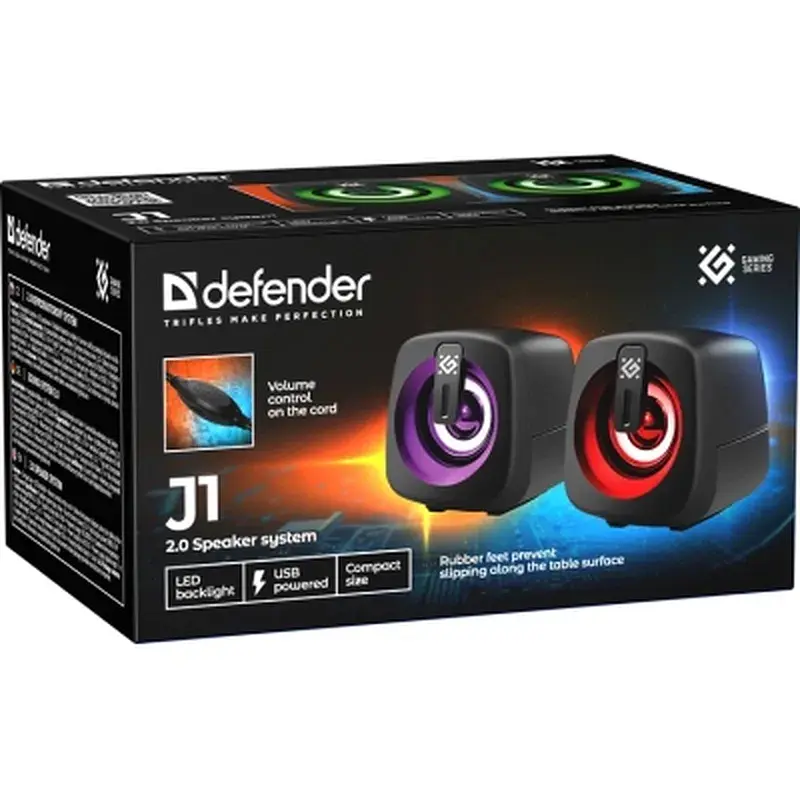 Акустична система Defender J1 LED USB Black (65961) - фото 8