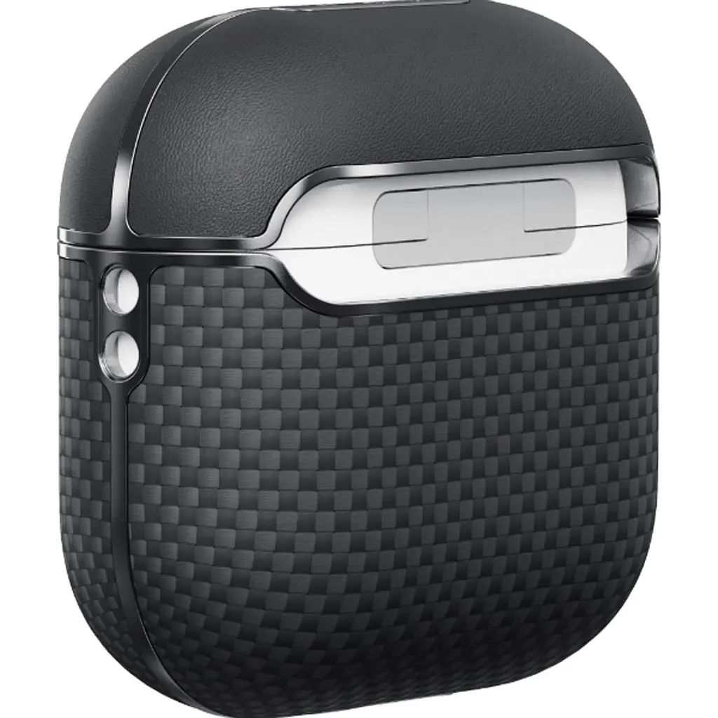 Чохол Pitaka Aramid Fiber Magnetic Case для Apple AirPods 4 Black/Gray (APM2404) [170965] - фото 3