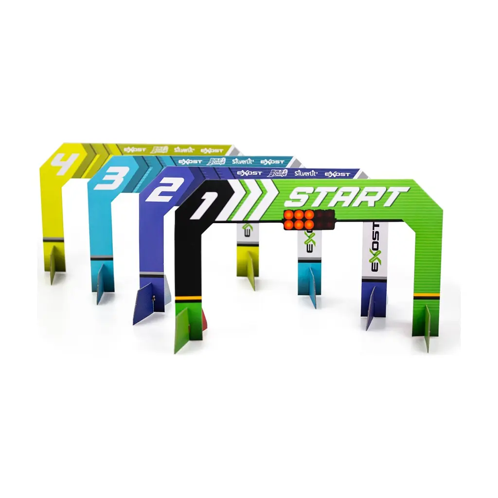 Ігровий набір Silverlit Build 2 Drive Duo Pack Race Set, РК, 2,4 GHz (ГГц), жовта та синя (20705) - фото 6
