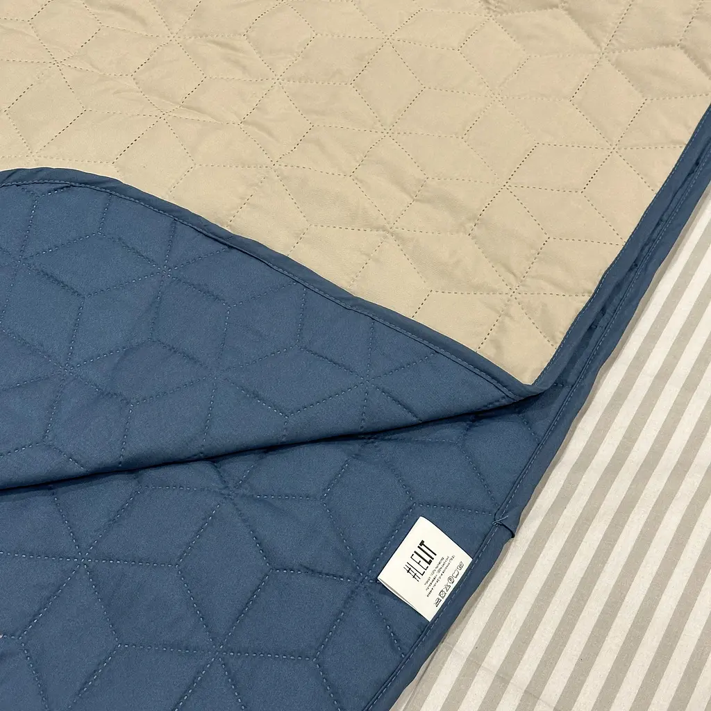 Покривало декоративне LeLit бежеве з бірюзовим 240х215 см (le2000000298054) - фото 9