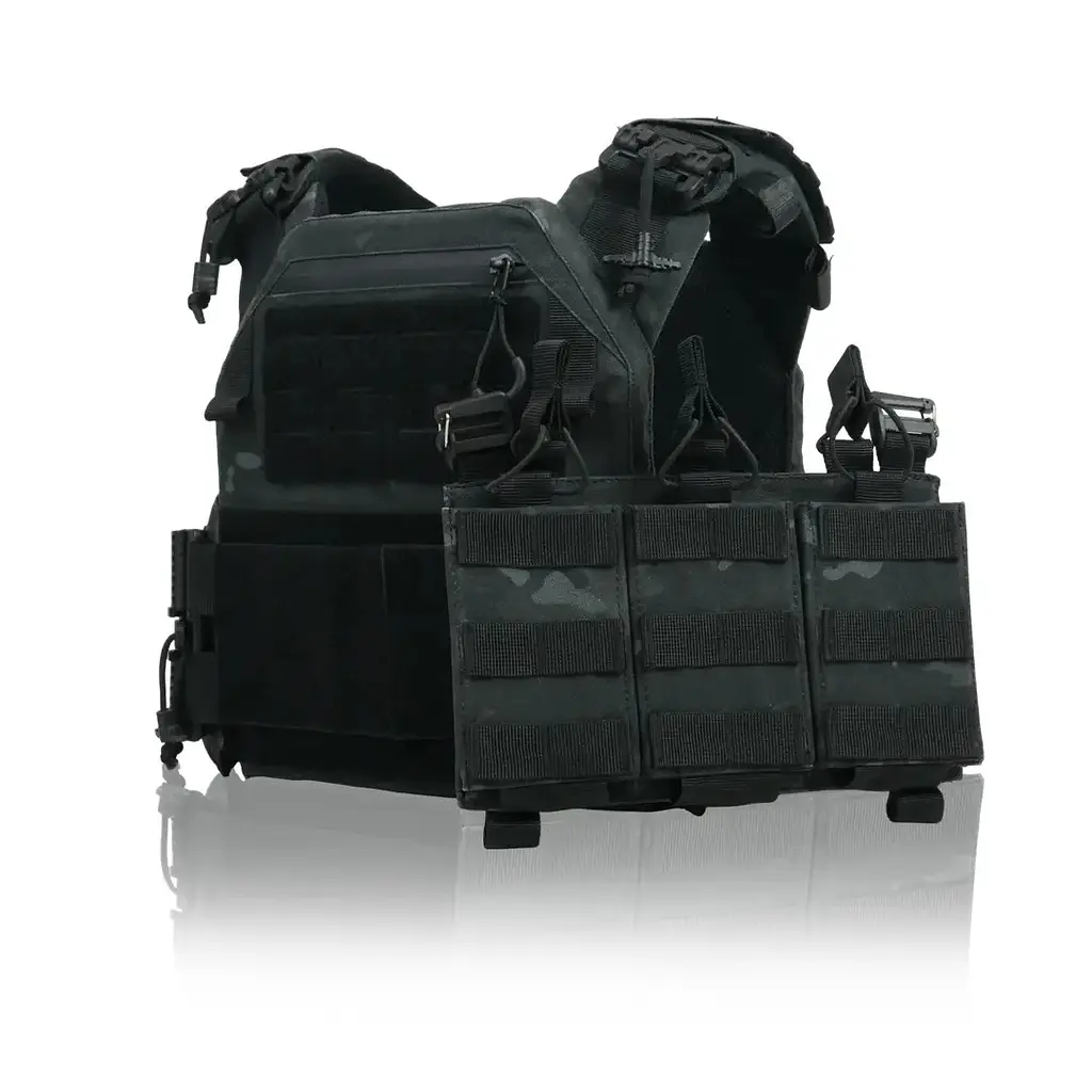 Плитоноска Kiborg GU gen.2 + 3 підсумки Black Multicam (1000-k77003) - фото 5