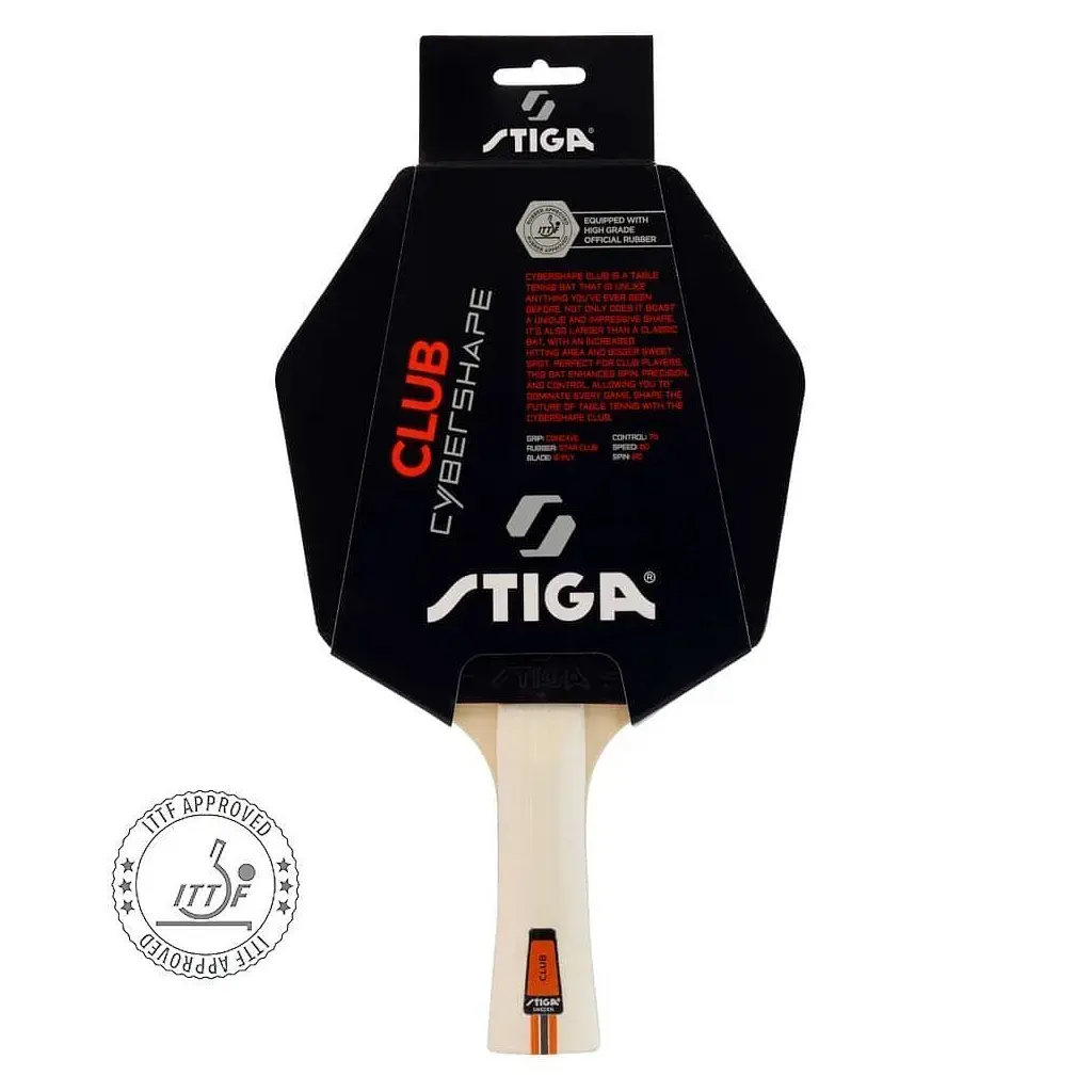 Ракетка для настільного тенісу Stiga Club Cybershape FL (1210-1403-35) (932360) - фото 8