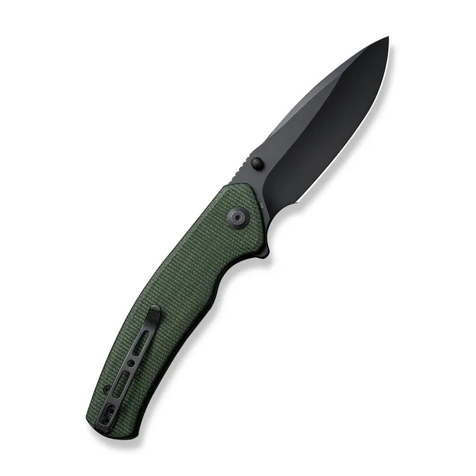 Нож складной Sencut Slashkin S20066-3 зеленый Micarta черное лезвие - фото 2