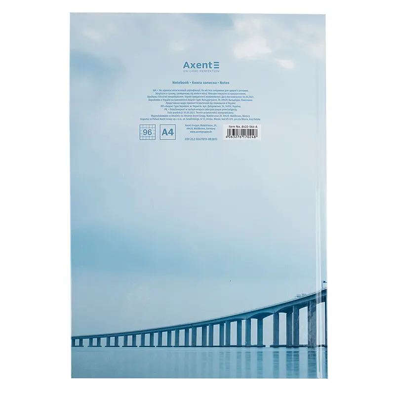Книга записна Axent Inspiration A4 в клітинку 96 аркушів (8422-564-A) - фото 4