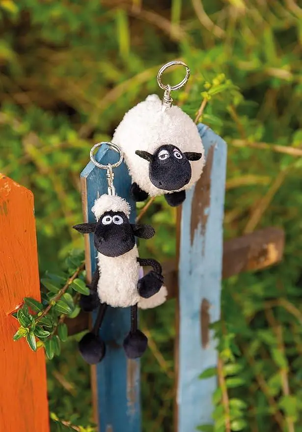 М'яка іграшка брелок Овечка Шон Ширлі NICI Shirley Shaun the Sheep 10 см плюшева біла (SKU-273) - фото 5