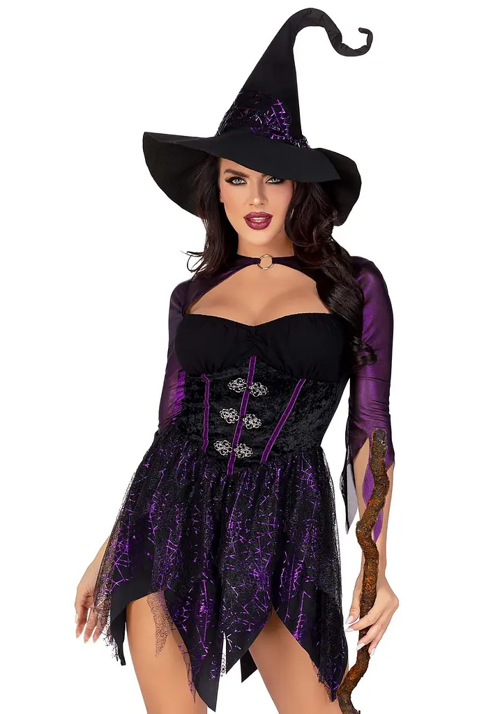 Костюм відьми Leg Avenue Mystical Witch, плаття та капелюх, S