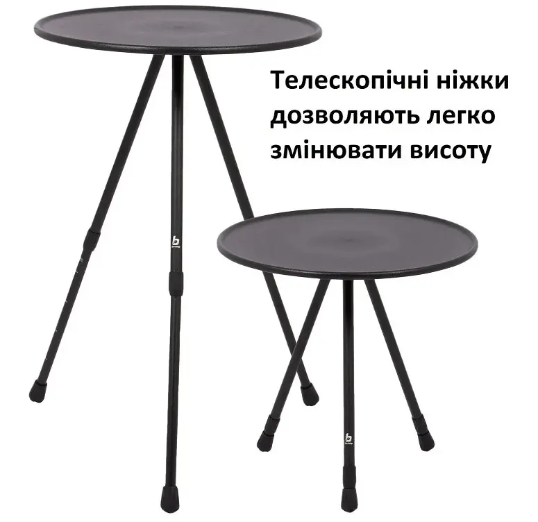 Стіл Bo-Camp Sawtelle 37x37 см Black (1404327) (DAS303270) - фото 2