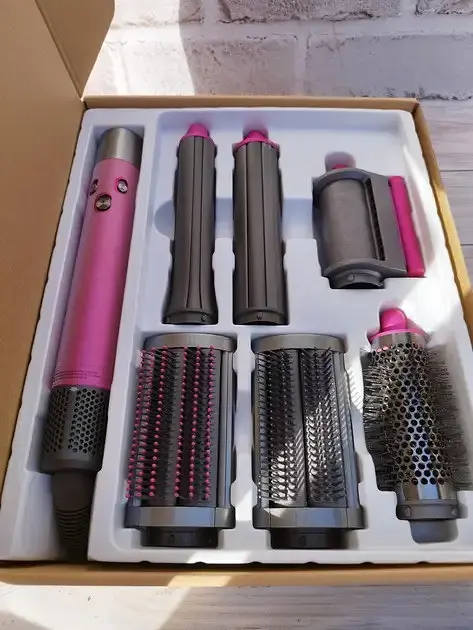 Мультистайлер для волос Smart X Airwrap Complete Long 1300W Pink - фото 6