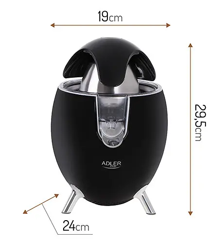 Соковитискач для цитрусових Adler AD 4013 black - фото 5