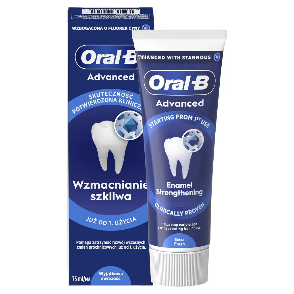Зубна паста Oral-B Advanced Зміцнення емалі Виняткова свіжість 75 мл (8006530091008) - фото 6