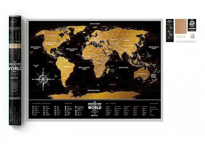 Скретч карта світу 1DEA.me Travel Map Black World (13007) - фото 2