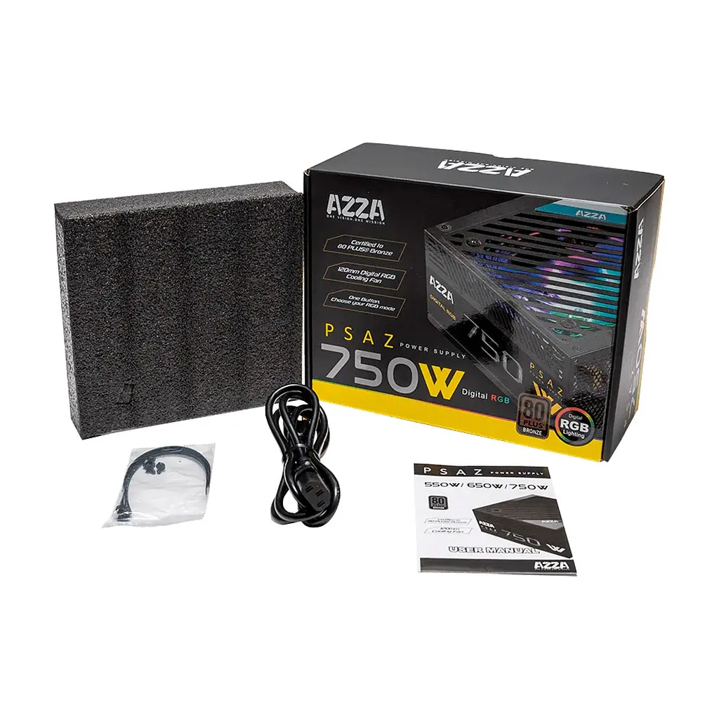 Блок живлення Azza 750W (PSAZ-750W ARGB) - фото 5
