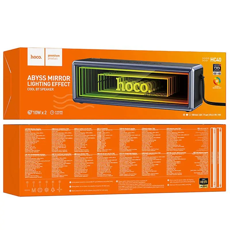 Bluetooth Колонка Hoco HC40 Luz sports Black - фото 2