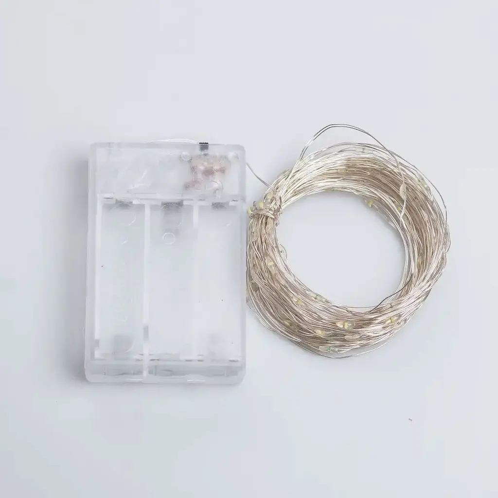 Гирлянда Роса GarlandoPro нить GarlandoPro 100 LED длина 10 м на батарейках, белый (100L10MWW) - фото 7