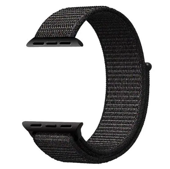 Нейлоновий ремінець Primo для Apple Watch 38 мм, 40 мм, 41 мм Black - фото 4