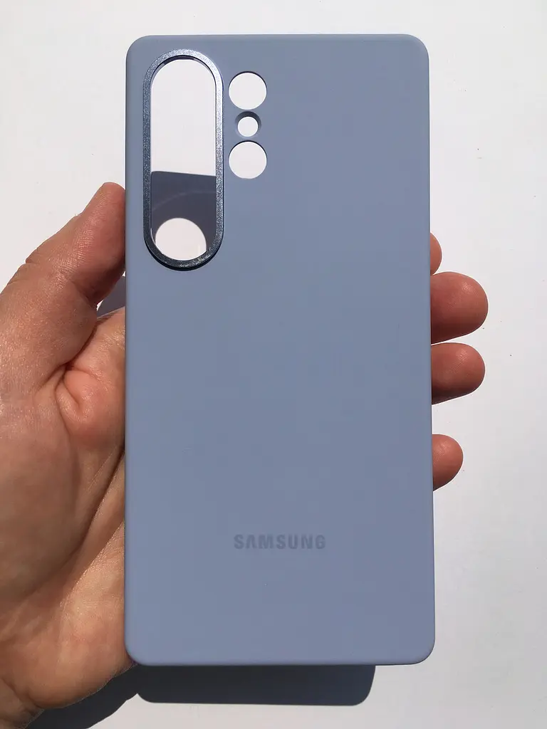Оригінальний протиударний силіконовий чохол Silicone Case Samsung Galaxy S25 Ultra Light Blue EF-PS938CLEGWW - фото 10