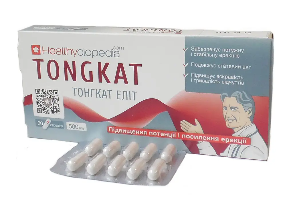 Капсули Elixir Еврікома Тонгкат Еліт Healthyclopedia 30 капсул - фото 5
