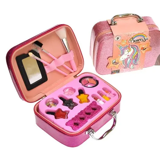 Детский набор косметики G-Toys Пони-единорог в чемодане розовое золото - фото 2