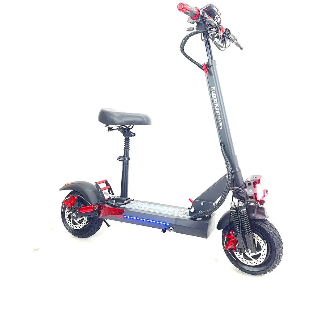 Двухмоторный Электросамокат с сиденьем KugooKirin M4 Pro Ultra (4000W 48V 21Ah) - фото 3