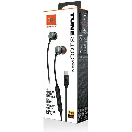 Навушники з мікрофоном JBL Tune 310C Black (JBLT310CBLK) - фото 10