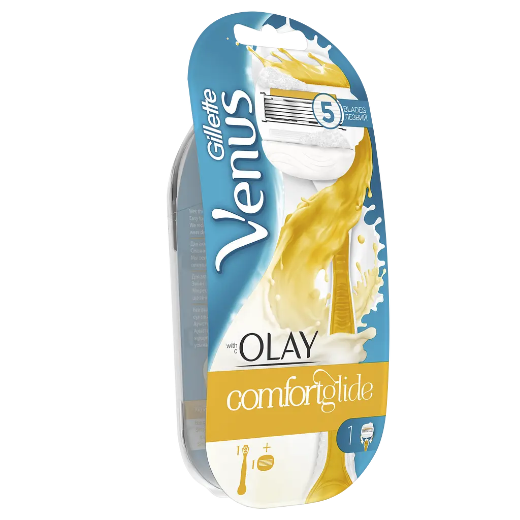Станок для бритья женский Gillette Venus Olay Comfort Glide с 1 сменным картриджем - фото 3