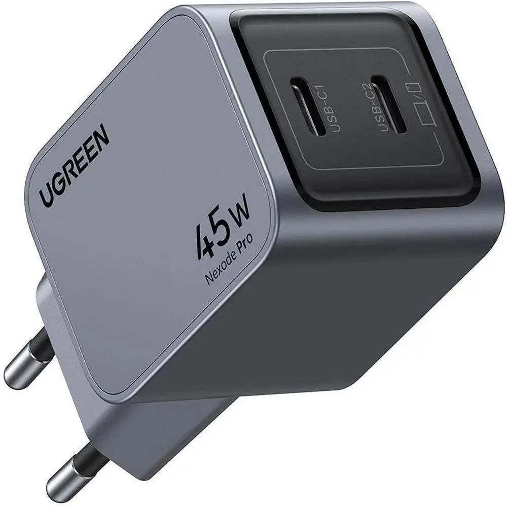 Зарядний пристрій 2xUSB 45W (2хUSB-C) Gan Nexode Pro X707 Ugreen (35008) - фото 8