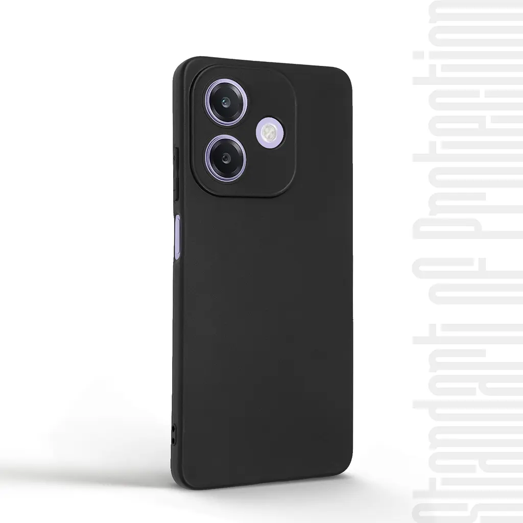 Чехол-накладка для смартфона OPPO A3x 4G/A3 4G/A40m 4G, противоударный, силиконовый, термополиуретановый (ТПУ), с защитой камеры и корпуса, черный, защита всего корпуса, ArmorStandart (ARM80882) - фото 2