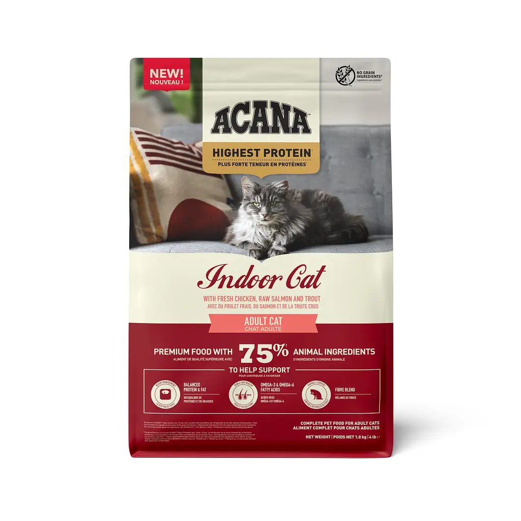 Сухий корм для котів Acana Highest Protein Indoor Cat 1.8 кг a72397