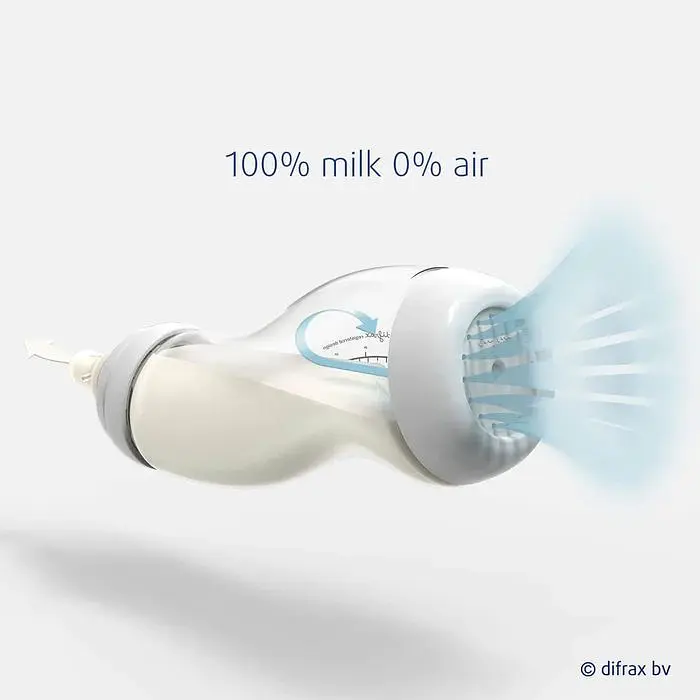 Скляна антиколікова пляшечка Difrax S-bottle Wide Blue з силіконовою соскою 310 мл (737FE Blue) - фото 6
