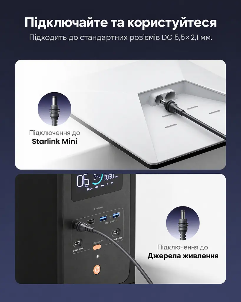 Кабель живлення DC Vention 3 м сірий (FDUHI) - фото 2