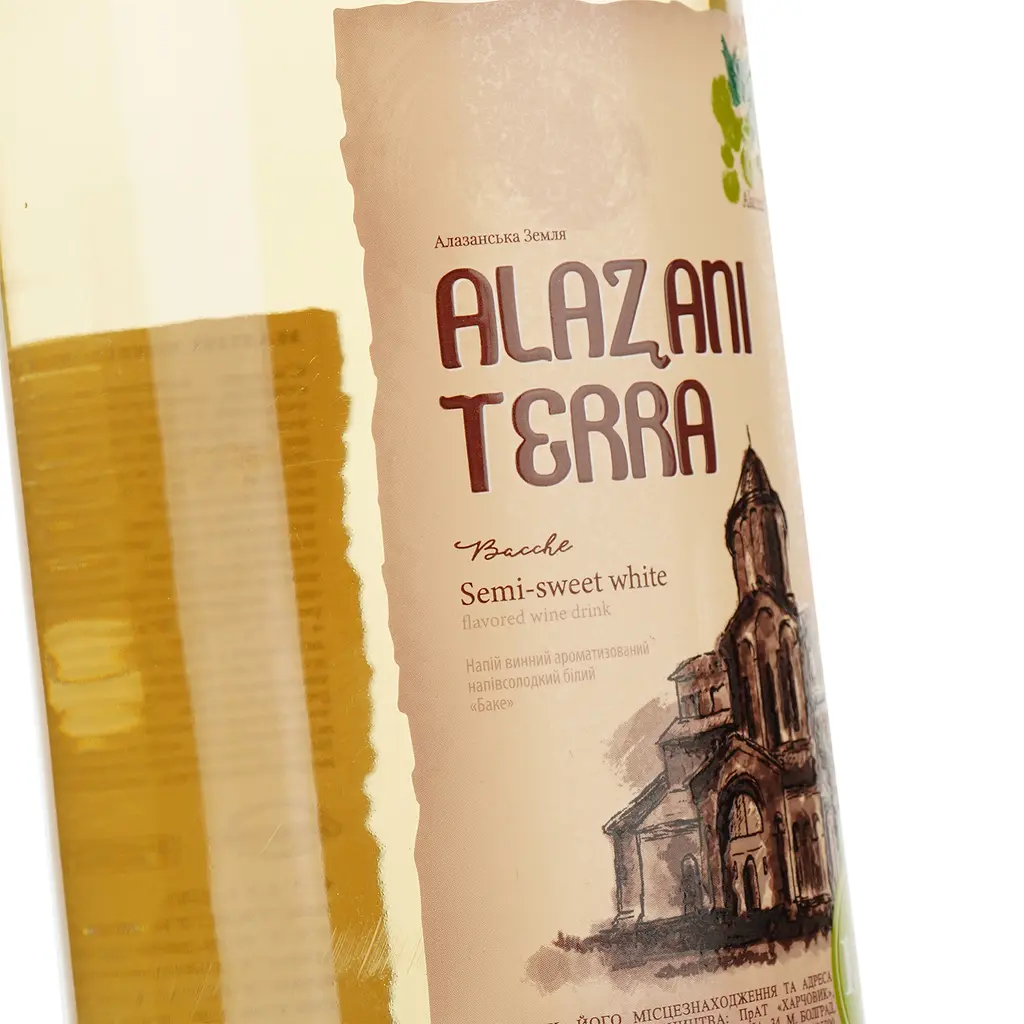 Напій винний Alazani Terra Bacche білий напівсолодкий 1.5 л - фото 3
