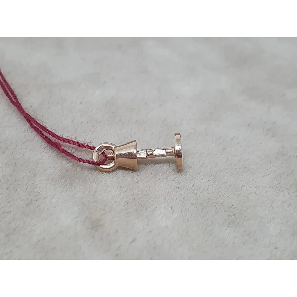 Золотая моносерьга-пуссета Tango с эмалью. 500043Ш Белый - фото 3