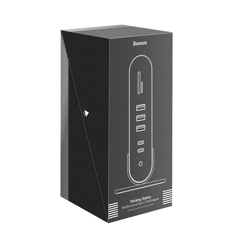 Хаб адаптер Baseus Working Station Multifunctional Type-C Hub Adapter 16-в-1 CAHub-BG0G - фото 5