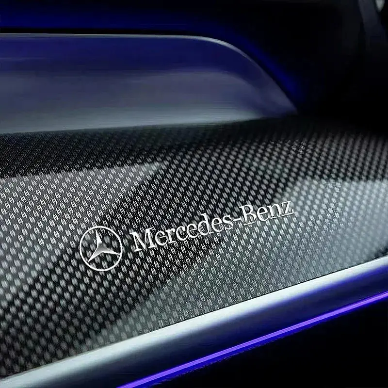 Наклейка з логотипом Mercedes метал, на клейкій стрічці 1шт (універсальна) - фото 2