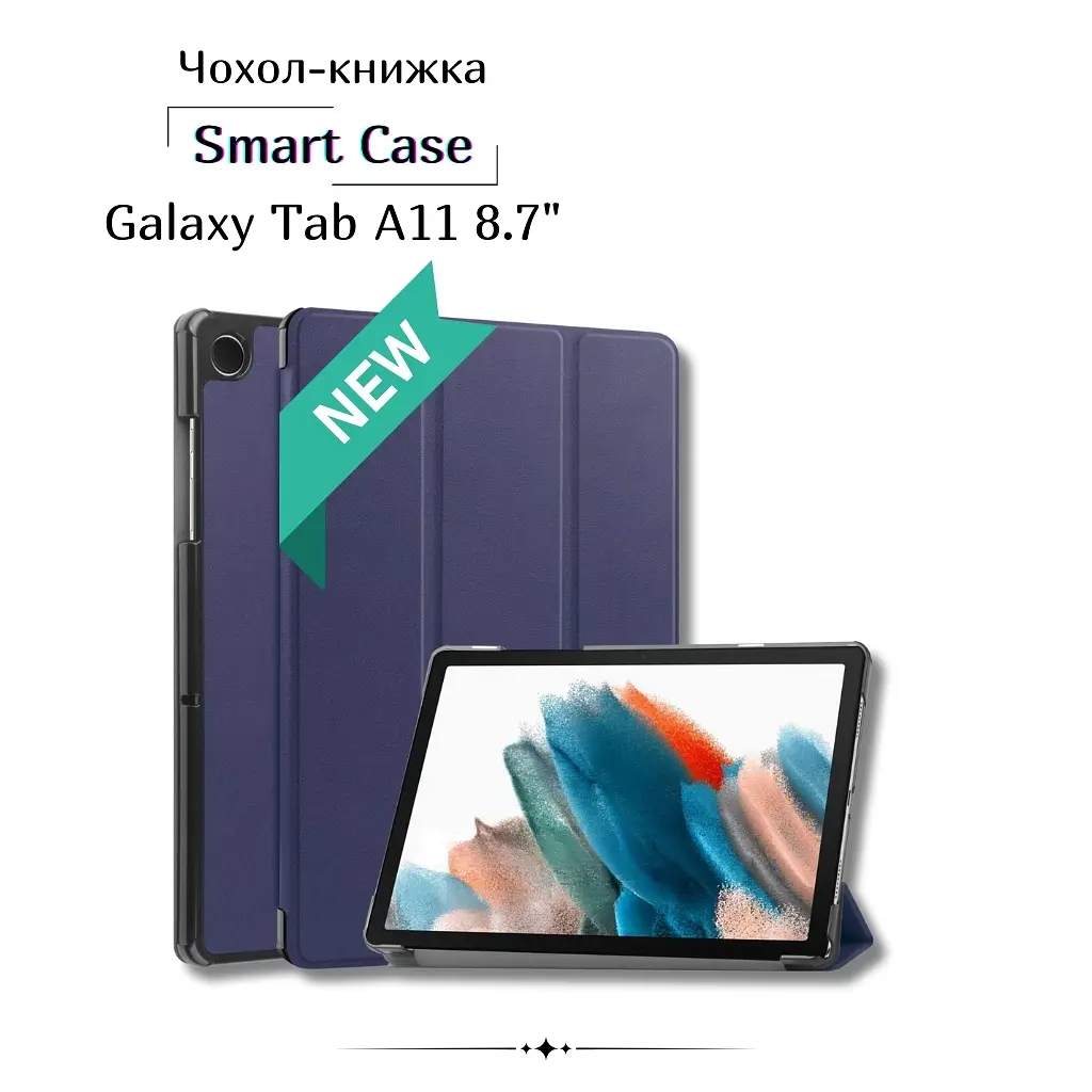 Чохол до планшета BeCover Smart Case Samsung Galaxy Tab A11 SM-X133/X135 8.7" Deep Blue (713964) - фото 2