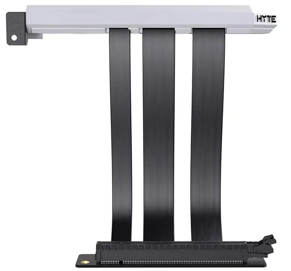 Райзер Hyte PCIE40 4.0 Luxury Riser Cable 200mm White - фото 4