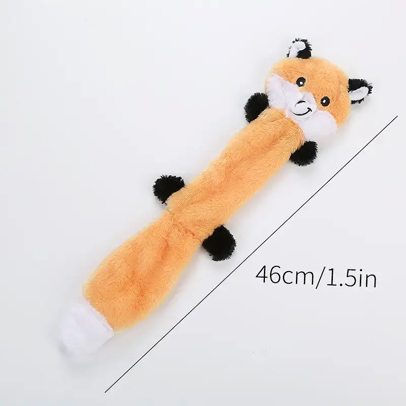 М'яка плюшева іграшка для прорізування зубів без набивання Derby Squeaky Dog Toy - фото 2
