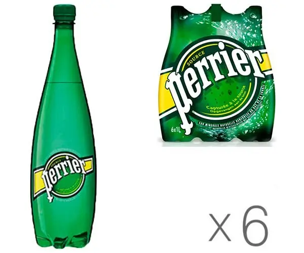 Perrier, 1 л, Пер'є, Вода мінеральна газована, ПЕТ - фото 3