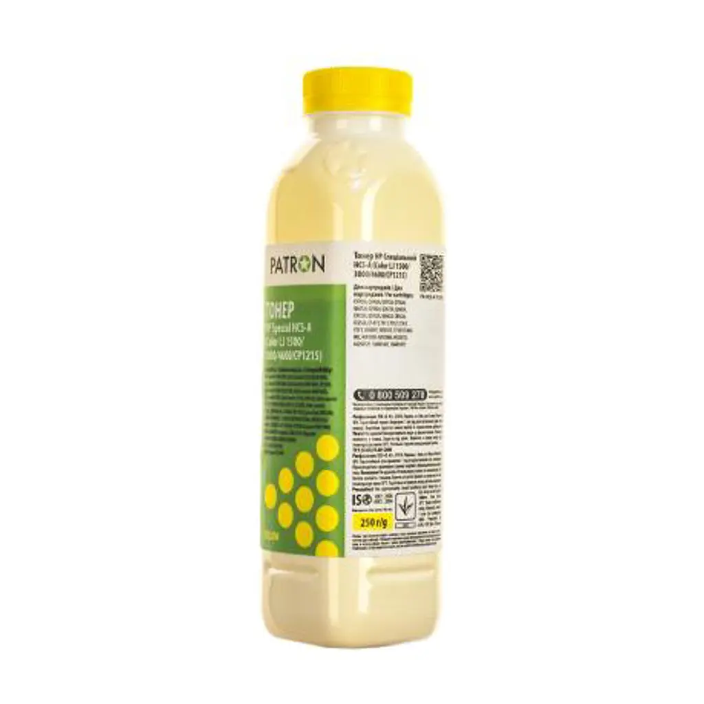 Тонер HP CLJ 1500/3000/4600/CP1215) YELLOW 250г Patron (HCS-A-Y-250) - фото 2